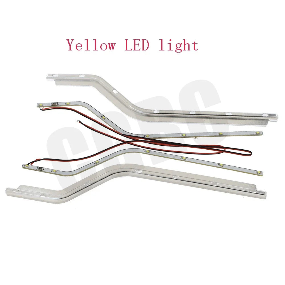 1 Pair RC Model CNC Aluminum Alloy Door Side LED Light for 1/14 Tamiya RC Truck for Scania R620 56323 R730 R470
