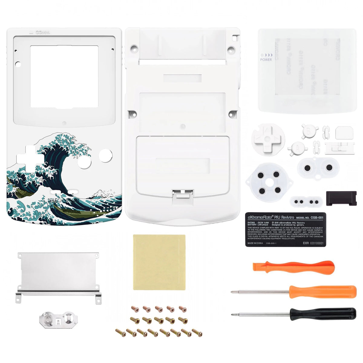 IPS Ready Upgraded Full Housing Cover Shell with Buttons for Gameboy Color for GBC - Fit for GBC OSD IPS