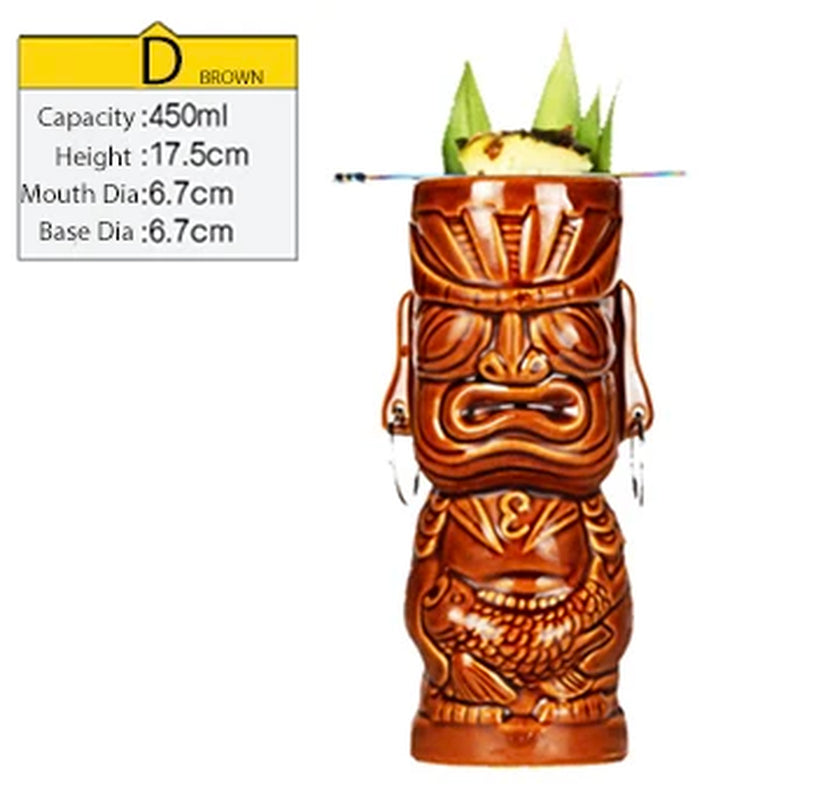 Tiki Mug Tiki Tumblers Ceramic Hawaiian Party Mugs Glasses