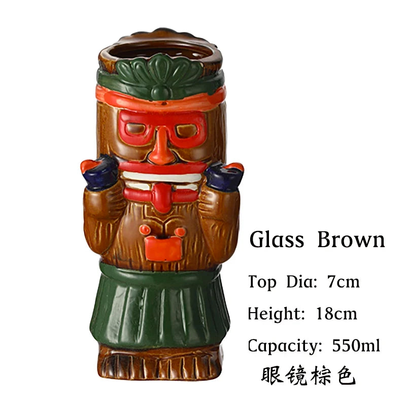 Tiki Mug Tiki Tumblers Ceramic Hawaiian Party Mugs Glasses