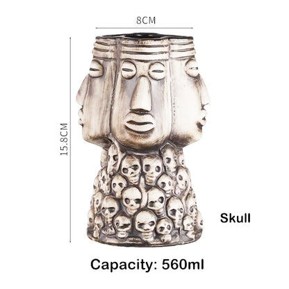 Tiki Mug Tiki Tumblers Ceramic Hawaiian Party Mugs Glasses