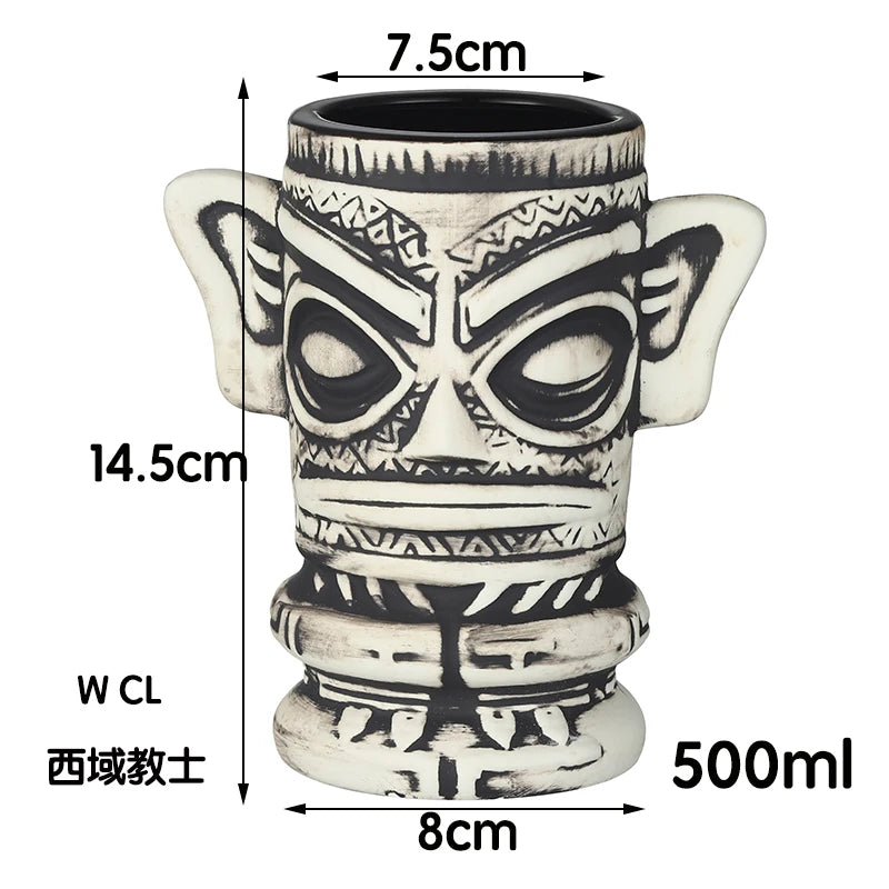 Tiki Mug Tiki Tumblers Ceramic Hawaiian Party Mugs Glasses