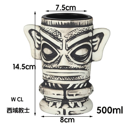Tiki Mug Tiki Tumblers Ceramic Hawaiian Party Mugs Glasses