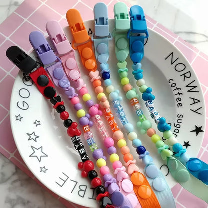 New Baby Pacifier Clip Chain Dummy Holder for Nipples Children Pacifier Clips Pacifier Holder Adjustable Holder for Nipples