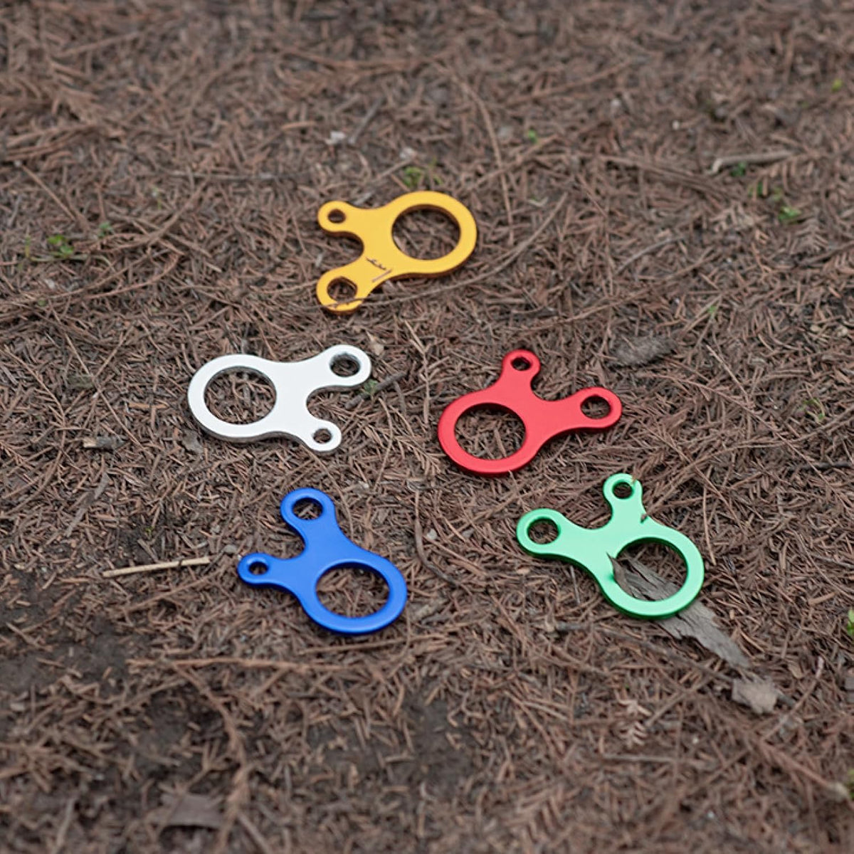 Guyline Cord Adjuster Rope Tensioner Tent Guy Line Paracord Tightener Loop Alien Aluminum Alloy for Camping Hiking (Gold (Snail Shape) - 12 Pack)