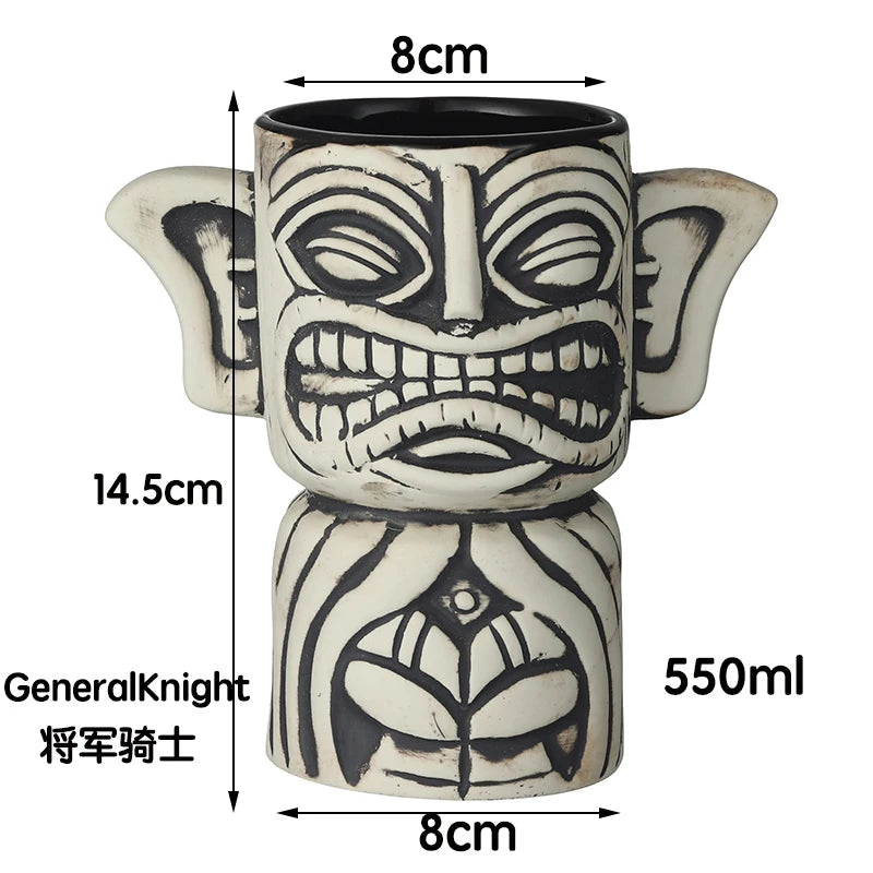 Tiki Mug Tiki Tumblers Ceramic Hawaiian Party Mugs Glasses