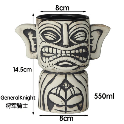Tiki Mug Tiki Tumblers Ceramic Hawaiian Party Mugs Glasses