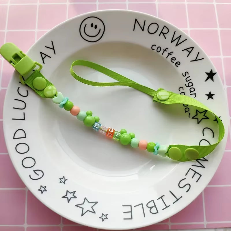 New Baby Pacifier Clip Chain Dummy Holder for Nipples Children Pacifier Clips Pacifier Holder Adjustable Holder for Nipples