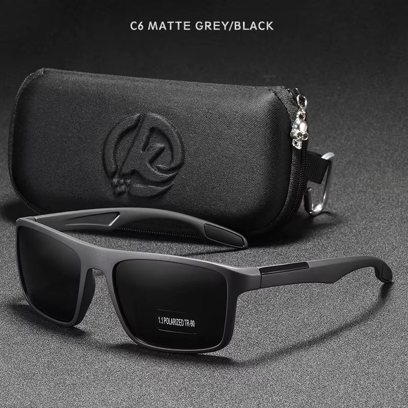 Rectangular Ultra Light TR90 Sunglasses Men Polarized TAC 1.1Mm Thickness Lens Driving Sun Glasses Women Sports Cat.3