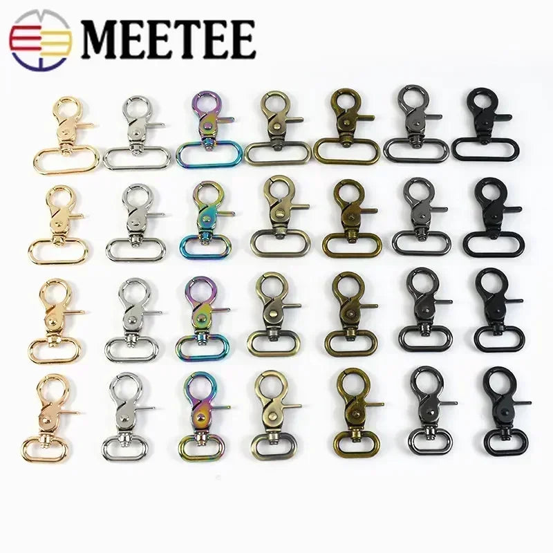 2/4/10Pcs  20-50Mm Luggage Strap Metal Buckles Bags Lobster Carbines Swivel Trigger Snap Hook Collar Clasp DIY Accessories
