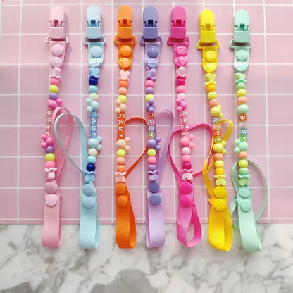 New Baby Pacifier Clip Chain Dummy Holder for Nipples Children Pacifier Clips Pacifier Holder Adjustable Holder for Nipples