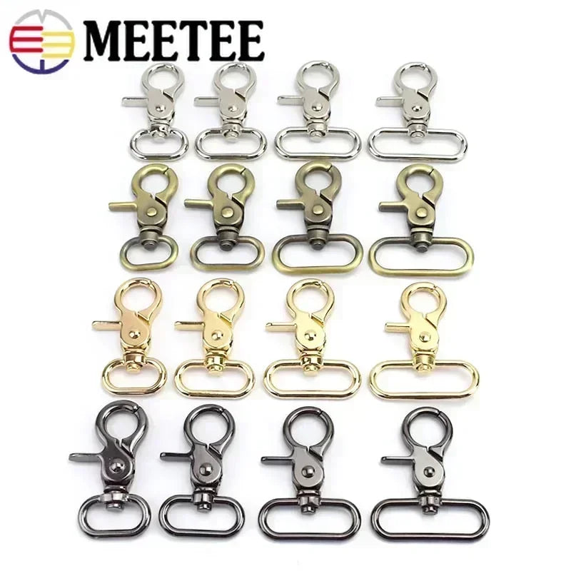 2/4/10Pcs  20-50Mm Luggage Strap Metal Buckles Bags Lobster Carbines Swivel Trigger Snap Hook Collar Clasp DIY Accessories