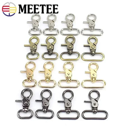 2/4/10Pcs  20-50Mm Luggage Strap Metal Buckles Bags Lobster Carbines Swivel Trigger Snap Hook Collar Clasp DIY Accessories