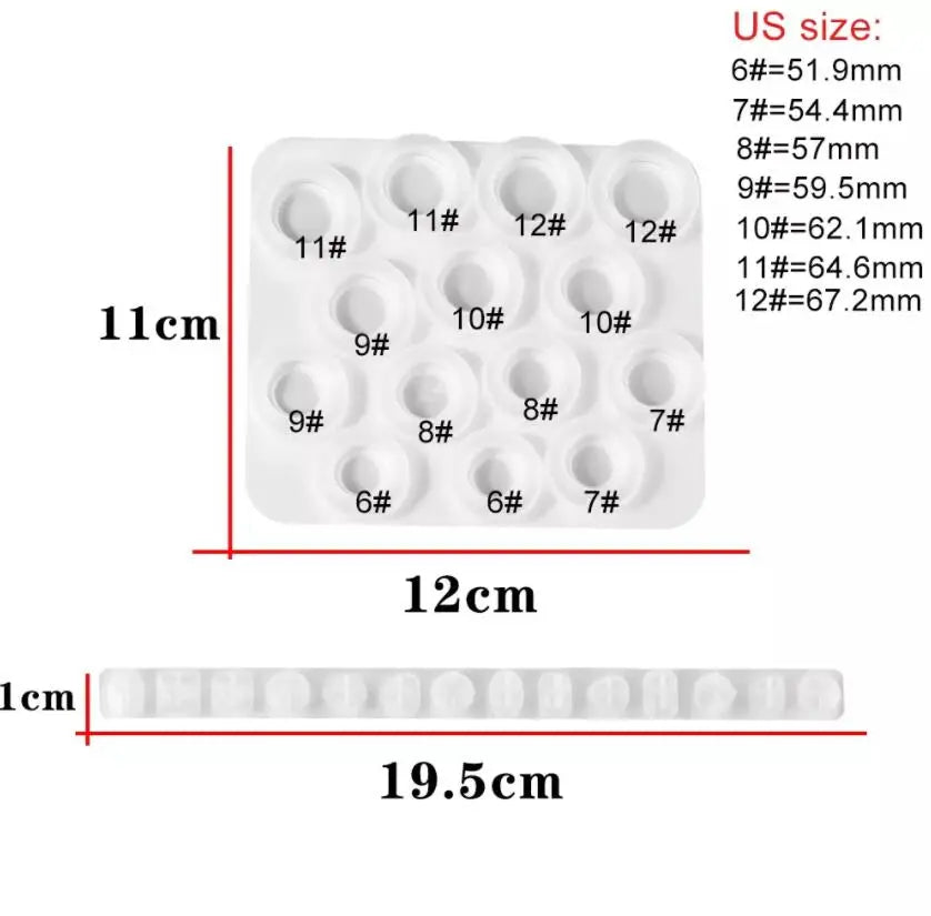 1Pcs Rings Resin Epoxy Molds Mixed Size Silicone Casting Molds Tool for DIY Jewelry Making Findings Supplies Accessories