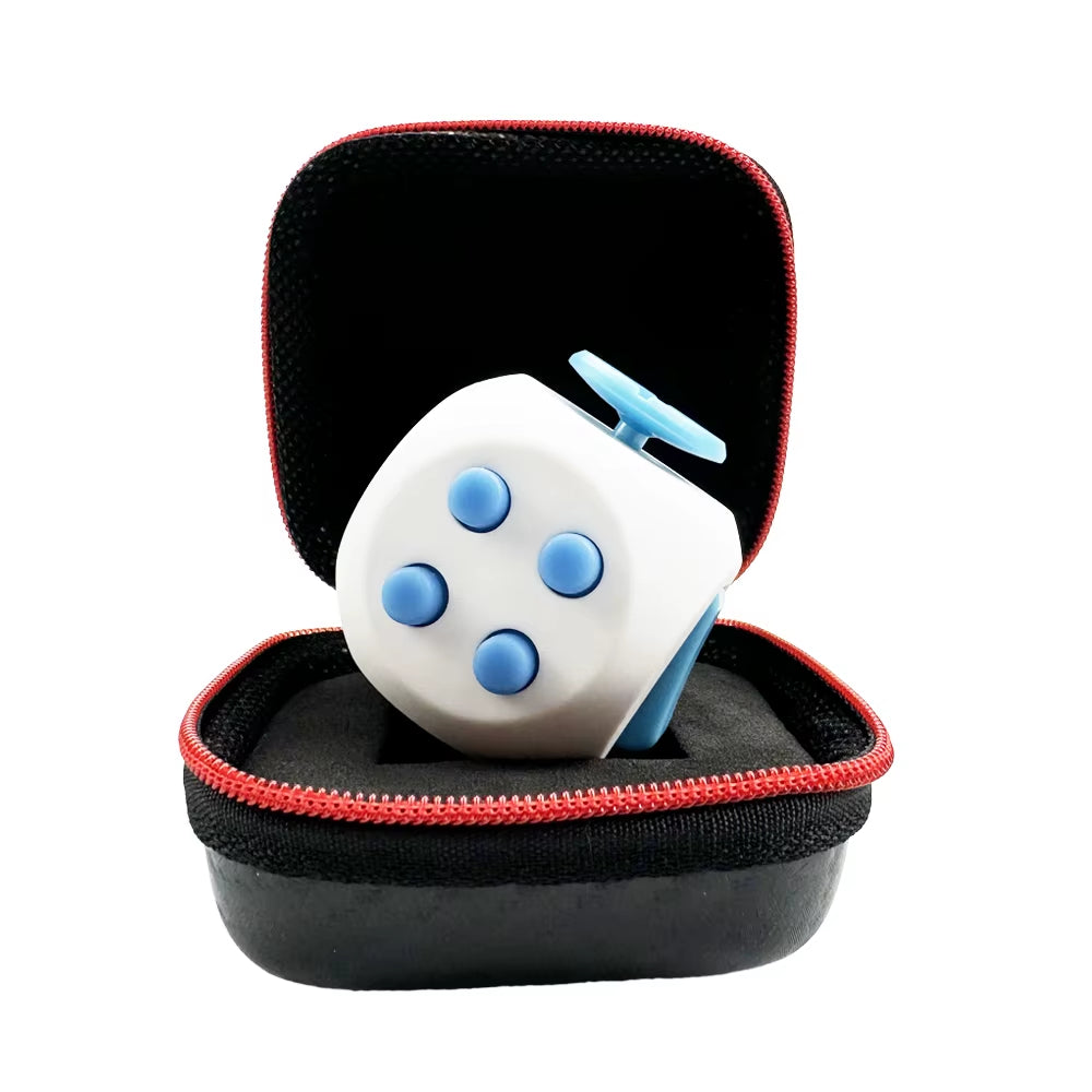 Fidget Cube Toy,Edc Fidgeting anti Stress Relief Toys,Anxiety Antistress Magic Cube Toys for Adults Kids Autism AD ADHD 12 Side