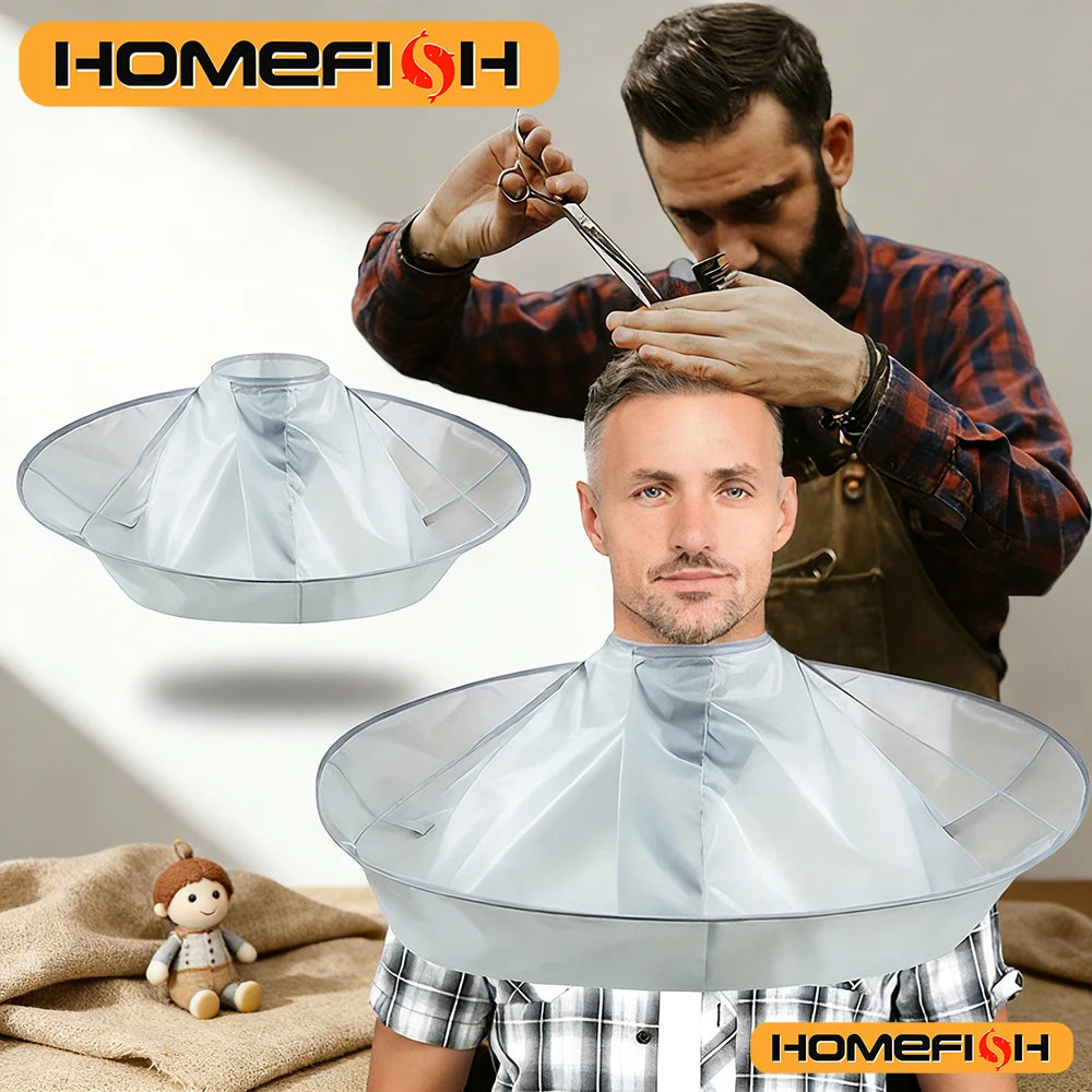 Adult Medium Cut Hair Cover Cloth Hair Color Airy Home Hair Cut Cover Foldable Hair Styling Gear