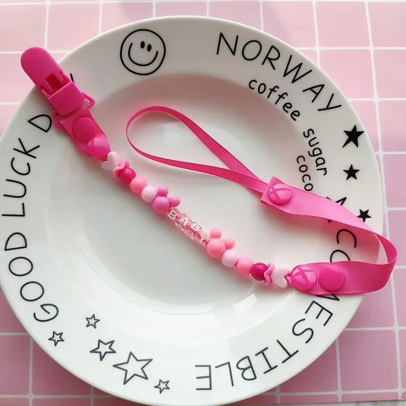New Baby Pacifier Clip Chain Dummy Holder for Nipples Children Pacifier Clips Pacifier Holder Adjustable Holder for Nipples