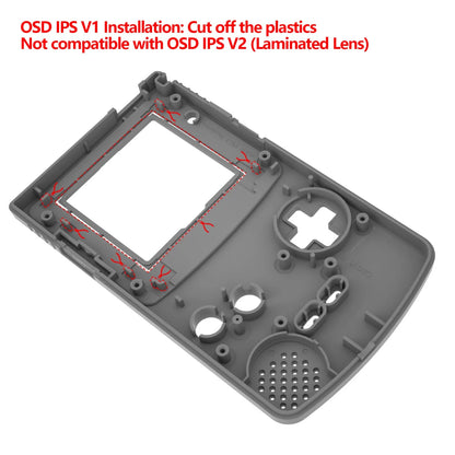 IPS Ready Upgraded Full Housing Cover Shell with Buttons for Gameboy Color for GBC - Fit for GBC OSD IPS