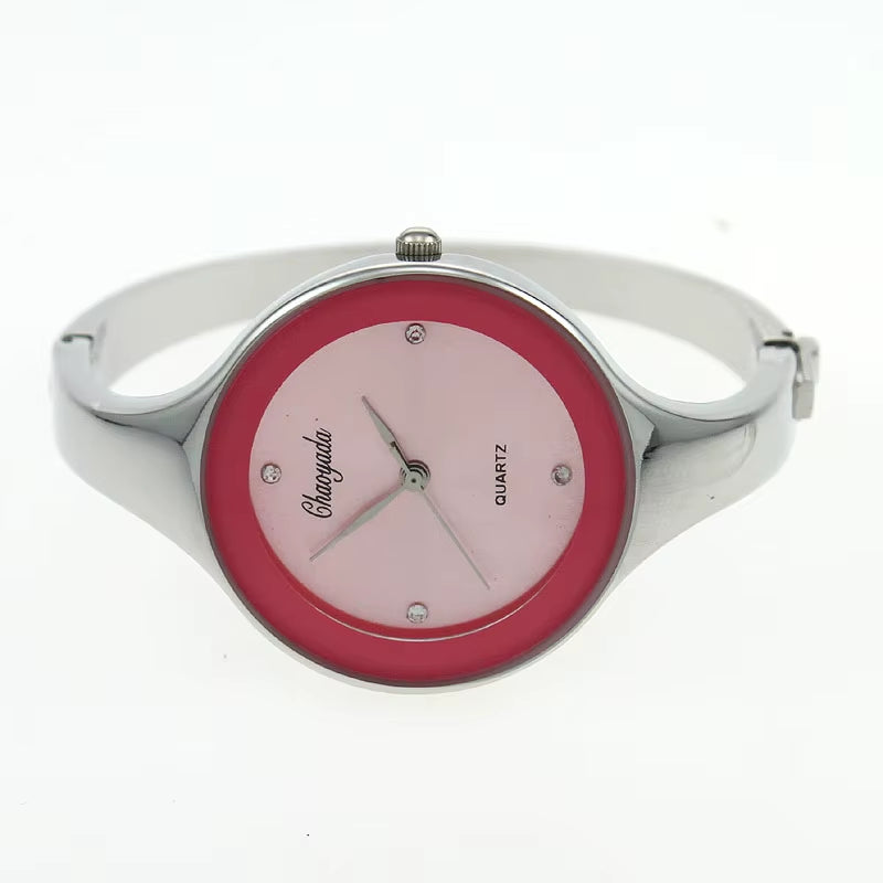 Women Cuff Watch Fashion Casual round Lady Women Bracelet Girls Watches Gold Watch Stainless Steel Quartz Wrist Watch D1