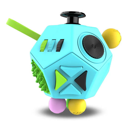 Fidget Cube Toy,Edc Fidgeting anti Stress Relief Toys,Anxiety Antistress Magic Cube Toys for Adults Kids Autism AD ADHD 12 Side