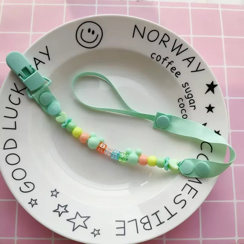 New Baby Pacifier Clip Chain Dummy Holder for Nipples Children Pacifier Clips Pacifier Holder Adjustable Holder for Nipples