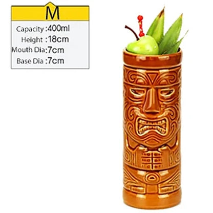 Tiki Mug Tiki Tumblers Ceramic Hawaiian Party Mugs Glasses