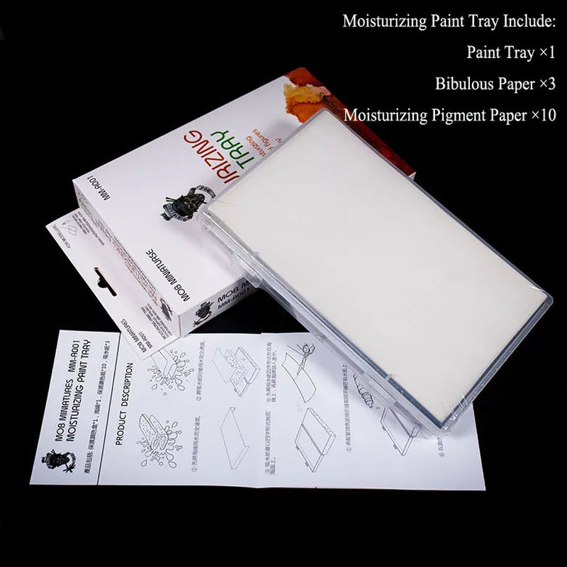 Hand Coated Model Paint Brush Water Based Acrylics Paint Moisturizing Paint Tray Dedicated Bibulous Moisturizing Pigment Paper