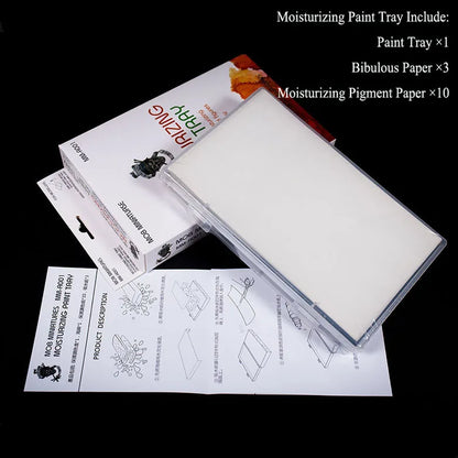 Hand Coated Model Paint Brush Water Based Acrylics Paint Moisturizing Paint Tray Dedicated Bibulous Moisturizing Pigment Paper