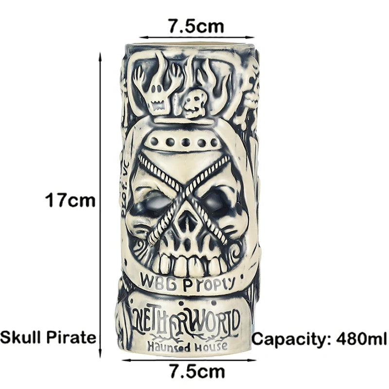 Tiki Mug Tiki Tumblers Ceramic Hawaiian Party Mugs Glasses