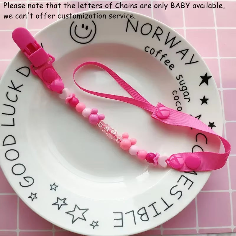 New Baby Pacifier Clip Chain Dummy Holder for Nipples Children Pacifier Clips Pacifier Holder Adjustable Holder for Nipples