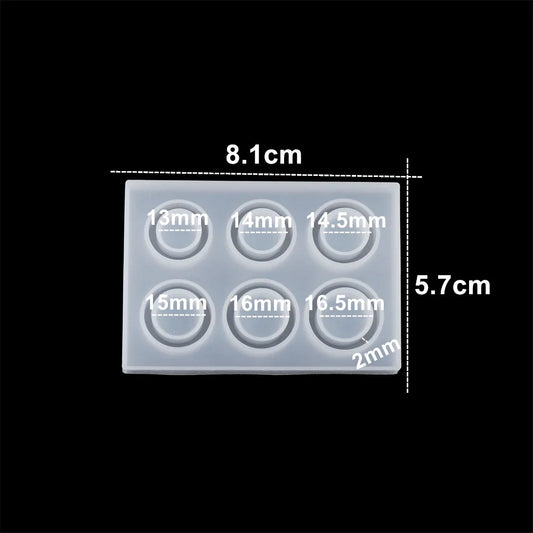 1Pcs Rings Resin Epoxy Molds Mixed Size Silicone Casting Molds Tool for DIY Jewelry Making Findings Supplies Accessories