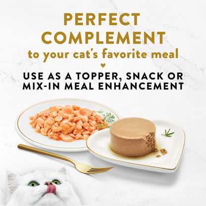 Purina  Appetizers Wet Cat Food, Steamed Alaskan Salmon, 1.1 Oz Trays, 10 Pack