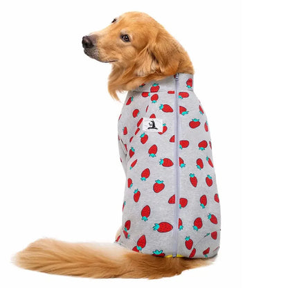 Miaododo Cotton Large Dog Clothes Pajamas Medium Dog Costume Jumpsuits Clothes for Dogs 2020 Male Female Fully Covered Belly