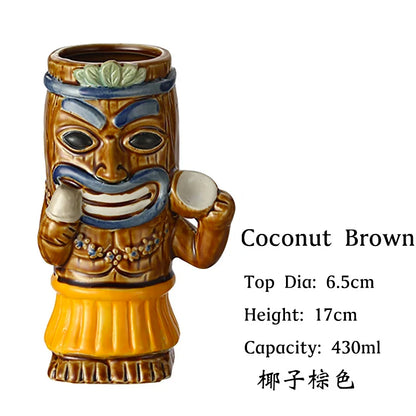 Tiki Mug Tiki Tumblers Ceramic Hawaiian Party Mugs Glasses