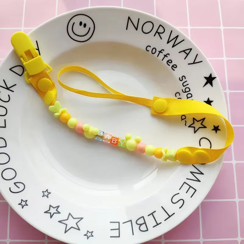 New Baby Pacifier Clip Chain Dummy Holder for Nipples Children Pacifier Clips Pacifier Holder Adjustable Holder for Nipples