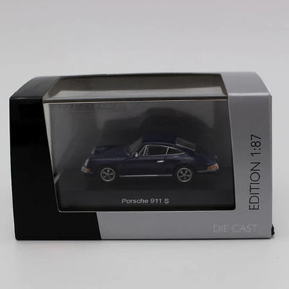 1/87 Scale Alloy Diecast Metal Vehicle 911S T1 944 Sports Car Model Adult Child Boys for Toys Collection Gift Souvenir Display