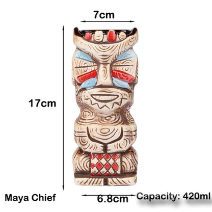 Tiki Mug Tiki Tumblers Ceramic Hawaiian Party Mugs Glasses