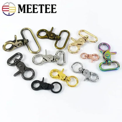 2/4/10Pcs  20-50Mm Luggage Strap Metal Buckles Bags Lobster Carbines Swivel Trigger Snap Hook Collar Clasp DIY Accessories