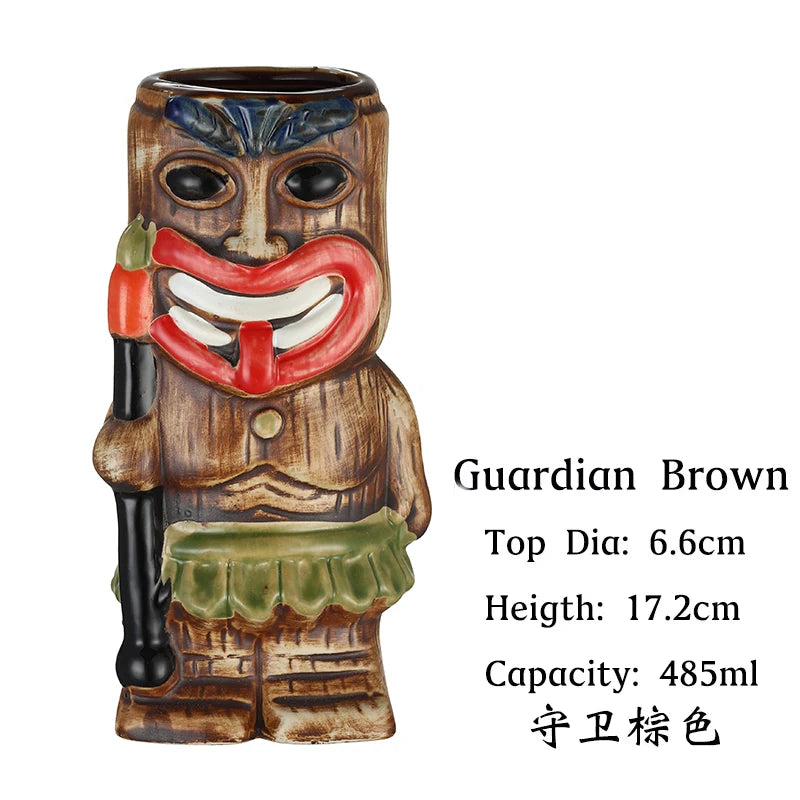 Tiki Mug Tiki Tumblers Ceramic Hawaiian Party Mugs Glasses