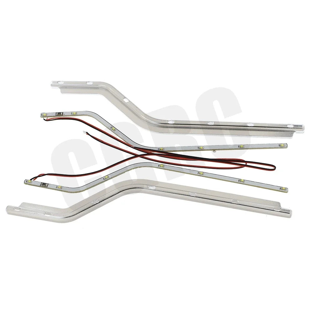 1 Pair RC Model CNC Aluminum Alloy Door Side LED Light for 1/14 Tamiya RC Truck for Scania R620 56323 R730 R470