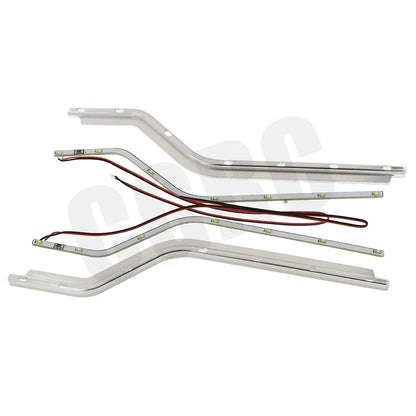 1 Pair RC Model CNC Aluminum Alloy Door Side LED Light for 1/14 Tamiya RC Truck for Scania R620 56323 R730 R470