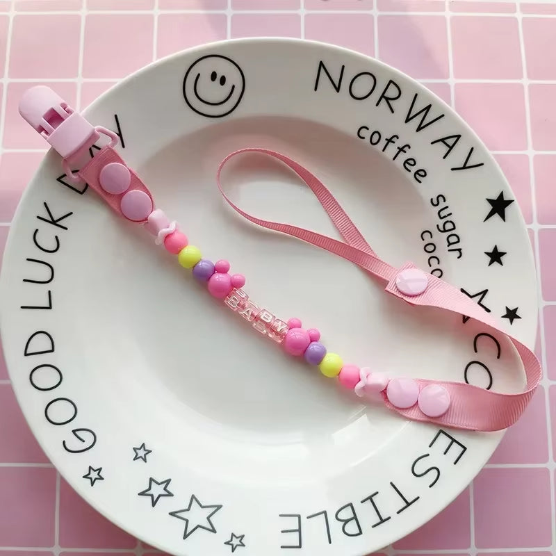 New Baby Pacifier Clip Chain Dummy Holder for Nipples Children Pacifier Clips Pacifier Holder Adjustable Holder for Nipples