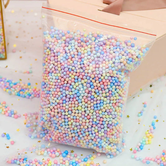 10G-100G Macarone Color Foam Balls Filler Gift Box Filing Polystyrene Bead DIY Toy Cand Box Gift Boxes Decoration Accessiories