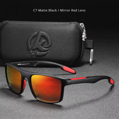 Rectangular Ultra Light TR90 Sunglasses Men Polarized TAC 1.1Mm Thickness Lens Driving Sun Glasses Women Sports Cat.3