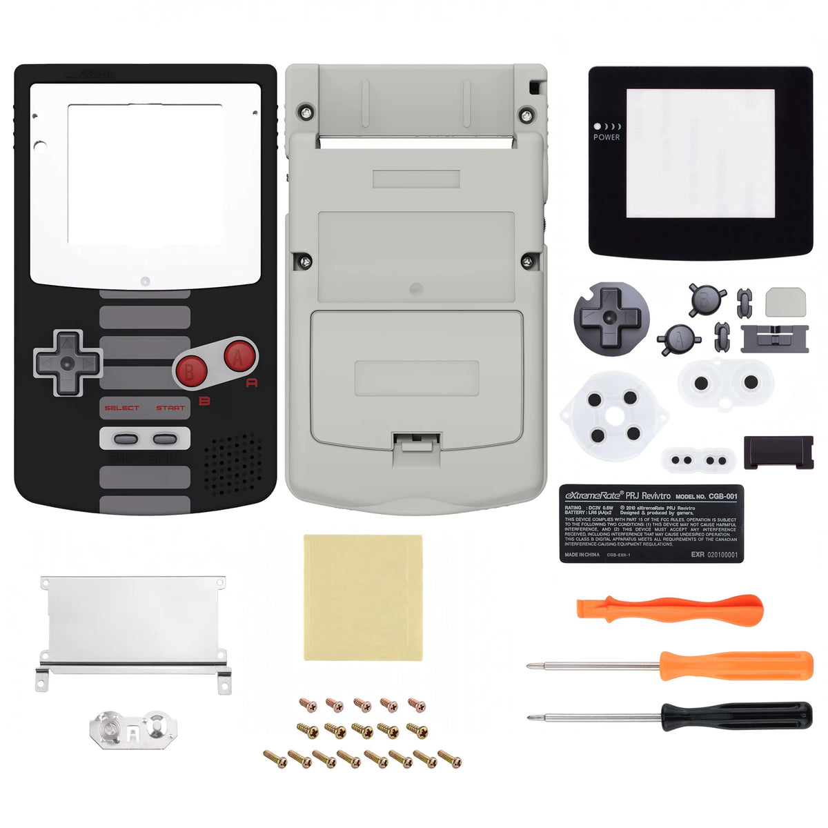 IPS Ready Upgraded Full Housing Cover Shell with Buttons for Gameboy Color for GBC - Fit for GBC OSD IPS