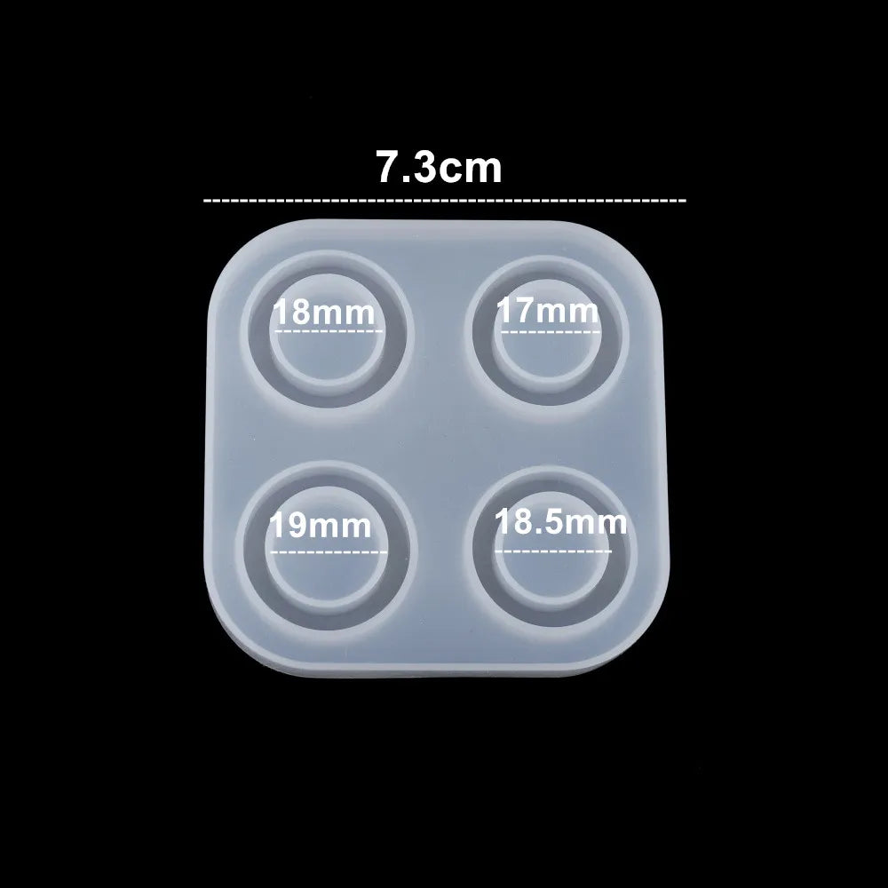 1Pcs Rings Resin Epoxy Molds Mixed Size Silicone Casting Molds Tool for DIY Jewelry Making Findings Supplies Accessories