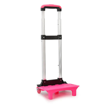 Kid Trolley for Backpack and School Bag Luggage for Children 2/6 Wheels Expandable Rod High Function Trolly Chariot