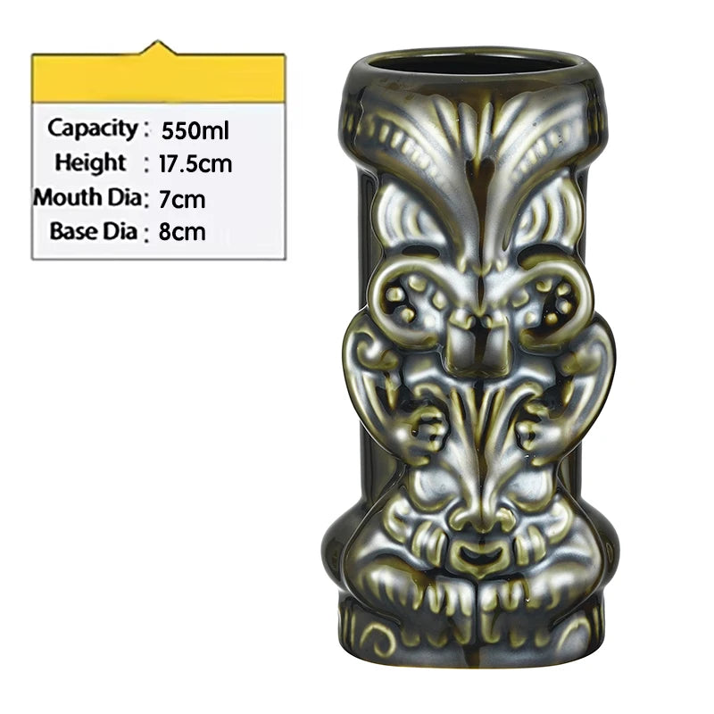 Tiki Mug Tiki Tumblers Ceramic Hawaiian Party Mugs Glasses