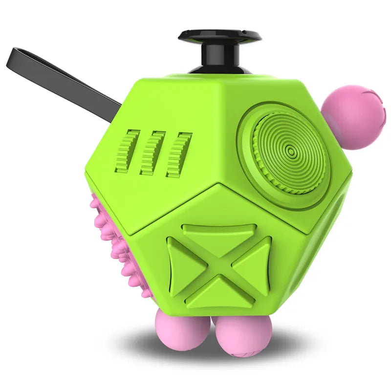 Fidget Cube Toy,Edc Fidgeting anti Stress Relief Toys,Anxiety Antistress Magic Cube Toys for Adults Kids Autism AD ADHD 12 Side