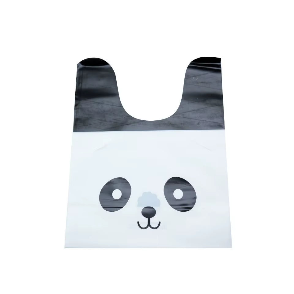 10/50Pcs/Lot Cute Rabbit Ear Bags Cookie Plastic Bags&Candy Gift Bags for Biscuits Snack Baking Package and Event Party Supplies